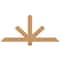Ekena Millwork Kennewick Timber Gable Bracket, Western Red Cedar, 48"W x 22"H x 1 1/2"D x 3 1/2"F, 11/12 Pitch GBW048X22X0204KEN00SWR - alternate 1